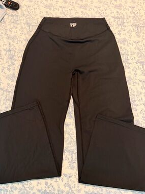 OQQ XL Black Stretch Wide-Leg Pants NWOT